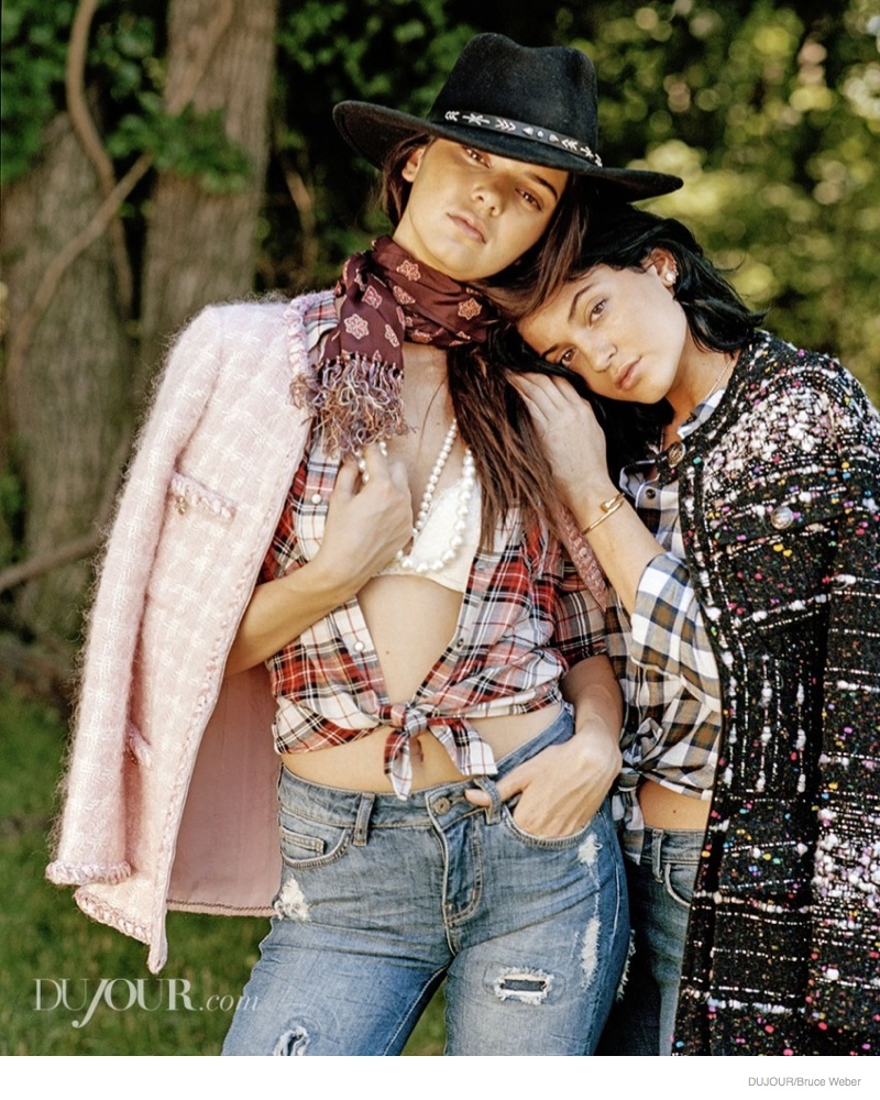 Kendall & Kylie Jenner Pose for Bruce Weber in Dujour Magazine