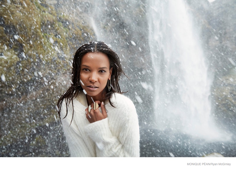 Liya Kebede Gets Icy for Monique Pean Fall 2014 Jewelry Ads by Ryan McGinley