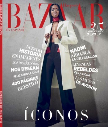 Naomi Campbell Wears Givenchy for Harper's Bazaar Latin America September 2014 Cover Naomi Campbell Wears Givenchy for Harper's Bazaar Latin America September 2014 Cover
