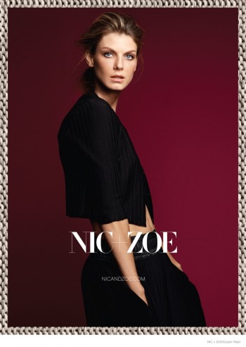 Angela Lindvall Models Nic+Zoe Knitwear for Fall 2014 Ads Angela Lindvall Models Nic+Zoe Knitwear for Fall 2014 Ads