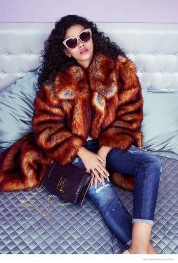 Stella Maxwell & Marina Nery in Furs, Denim for River Island Fall 2014 Ads Stella Maxwell & Marina Nery in Furs, Denim for River Island Fall 2014 Ads