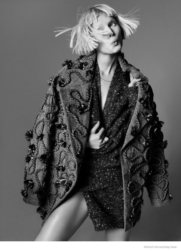 Toni Garrn Rocks Fall Style for Nagi Sakai Shoot in Harper's Bazaar ...