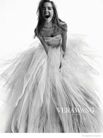 Josephine Le Tutour is a Not-So Blushing Bride in Vera Wang's Fall 2014 Ad Campaign Josephine Le Tutour is a Not-So Blushing Bride in Vera Wang's Fall 2014 Ad Campaign