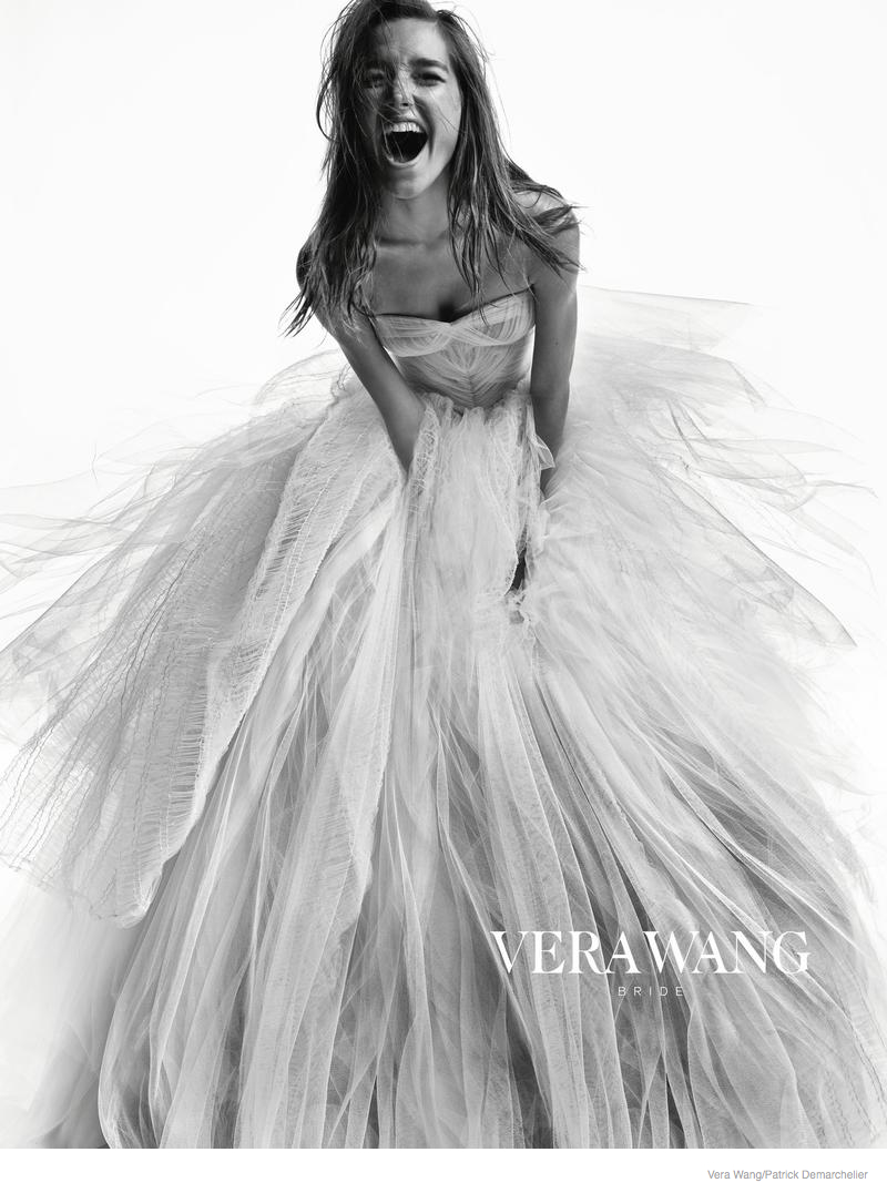 Josephine Le Tutour is a Not-So Blushing Bride in Vera Wang’s Fall 2014 Ad Campaign