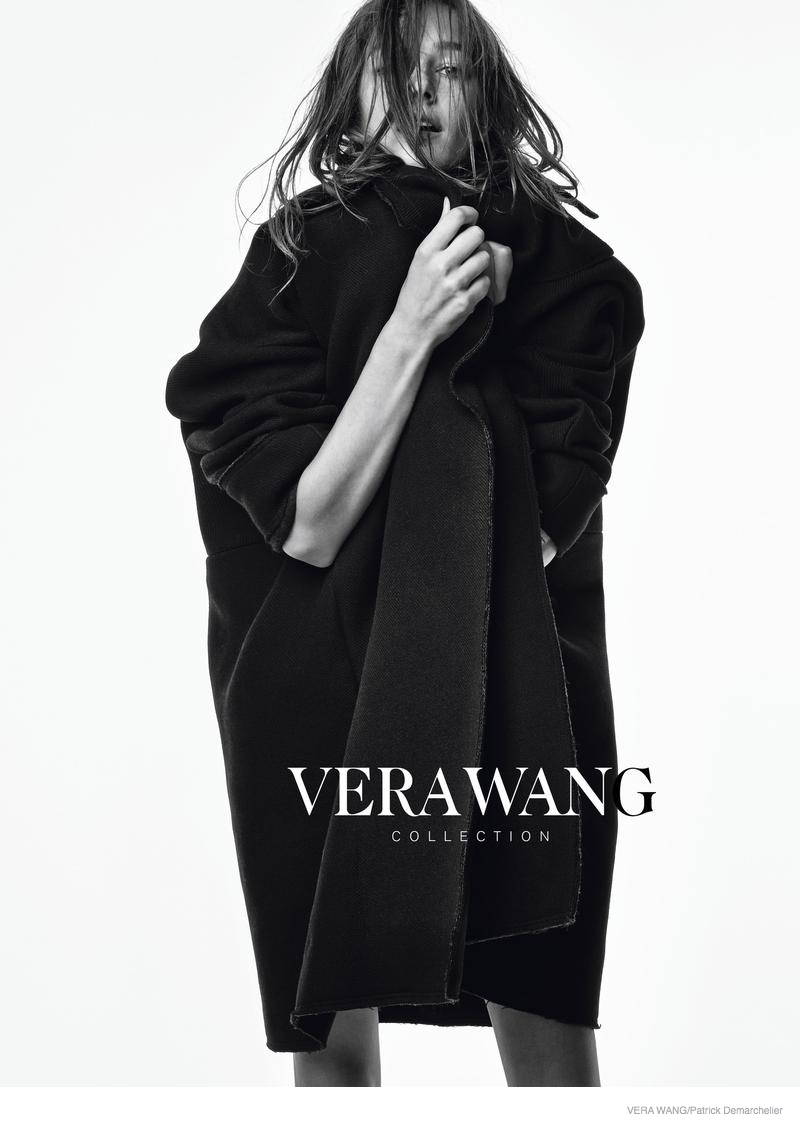 Josephine Le Tutour in Oversized Outerwear for Vera Wang Fall 2014 Campaign