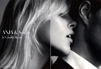Anja & Sasha | Anja Rubik by Camilla Akrans for Man About Town F/W 2009 Anja & Sasha | Anja Rubik by Camilla Akrans for Man About Town F/W 2009