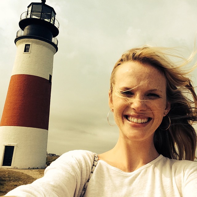 Anne V takes a selfie in Nantucket