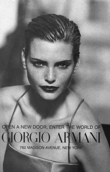 TBT | Nadja Auermann is Perfection in Armani’s Fall 1996 Campaign ...