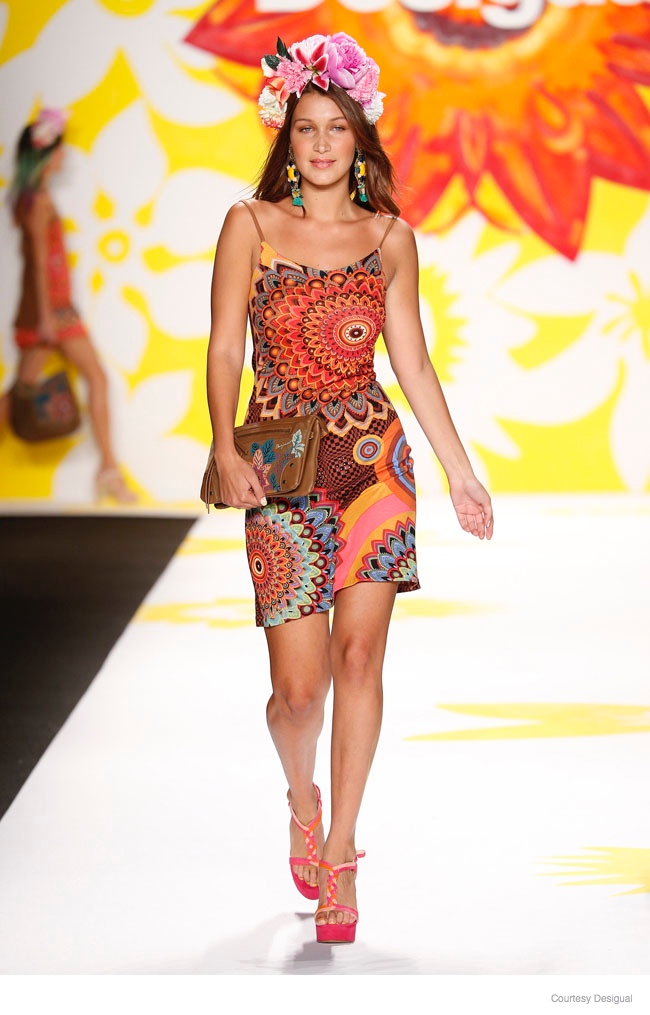 Bella Hadid at Desigual Spring/Summer 2015