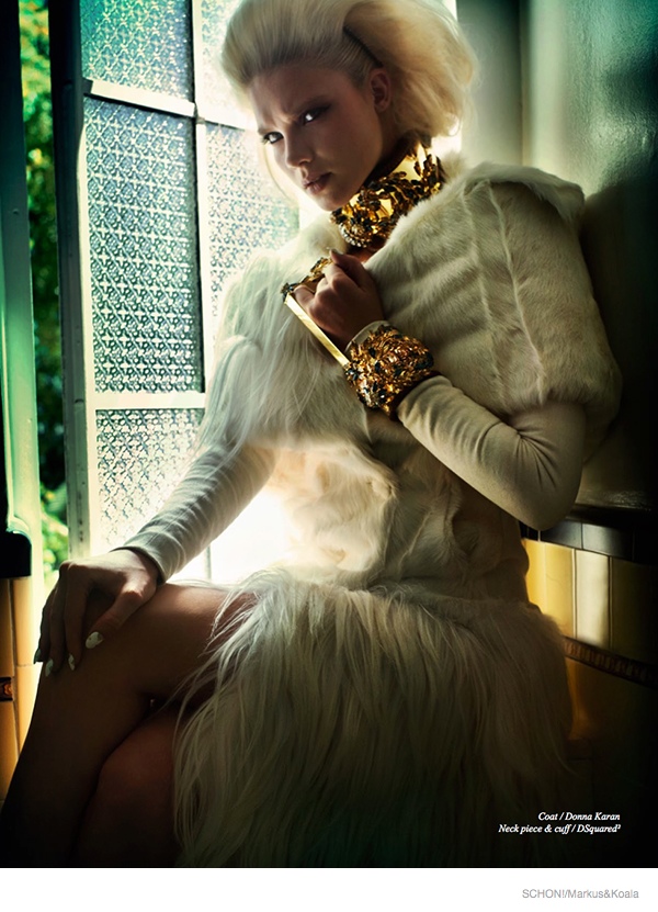 Daria Zhemkova Models Luxe Furs for Schon! By Markus&Koala