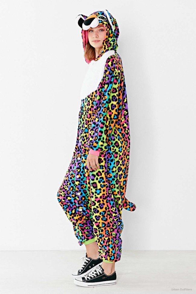 lisa frank x uo hunter leopard kigurumi costume