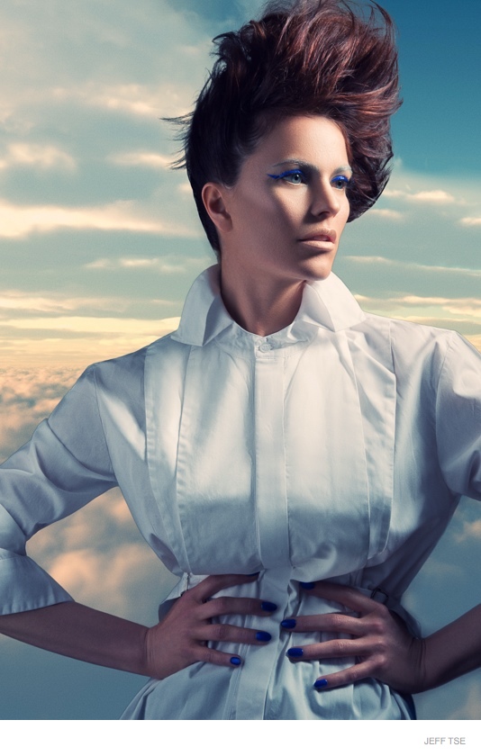 Adi Takes on Bold Beauty Looks for Jeff Tse Shoot