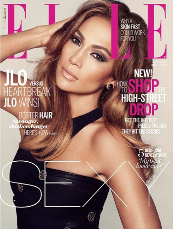 Jennifer Lopez Smolders in Black Dress on ELLE UK October 2014 Cover Jennifer Lopez Smolders in Black Dress on ELLE UK October 2014 Cover