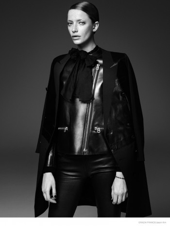 Milagros Schmoll Dons Leather Style for Grazia France by Jason Kim Milagros Schmoll Dons Leather Style for Grazia France by Jason Kim