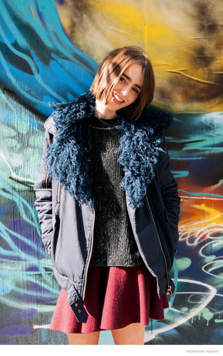 Lily Collins Stars In Asos Talks Style Meeting Karl Lagerfeld