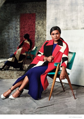 Mindy Kaling Dons Colorful Fashion for InStyle by Bjarne Jonasson Mindy Kaling Dons Colorful Fashion for InStyle by Bjarne Jonasson