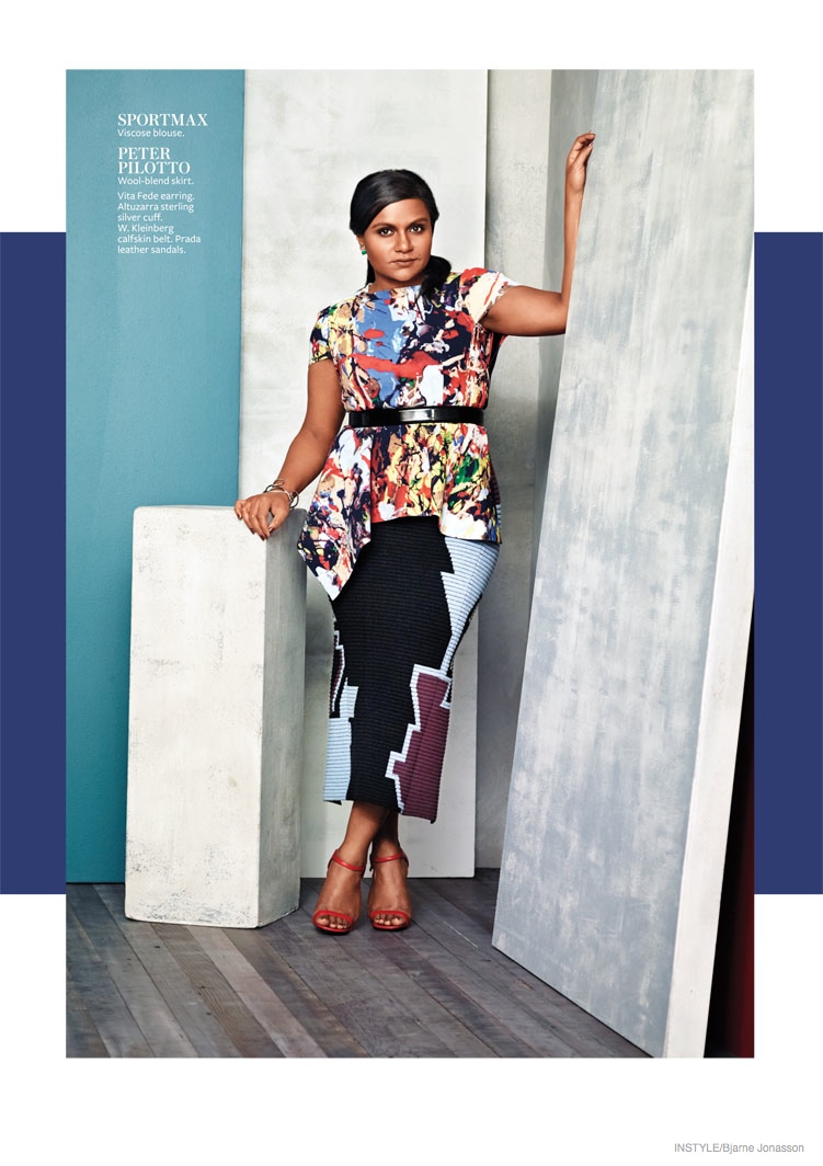 Mindy Kaling Dons Colorful Fashion For Instyle By Bjarne Jonasson Fashion Gone Rogue
