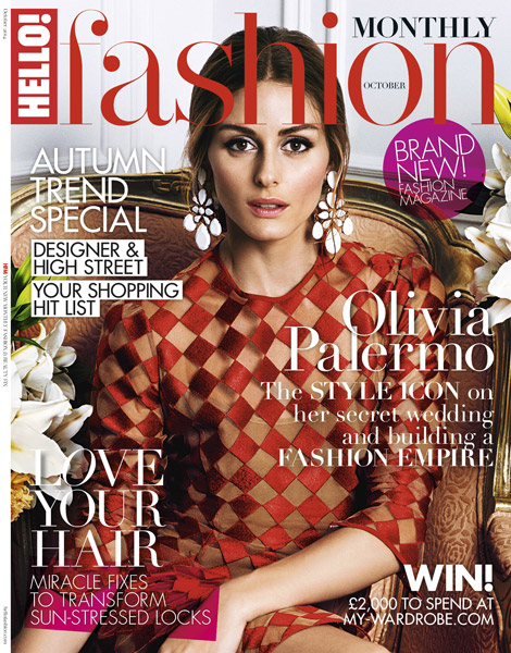 Olivia Palermo Stuns in Red Dress for Hello! Fashion Debut Cover