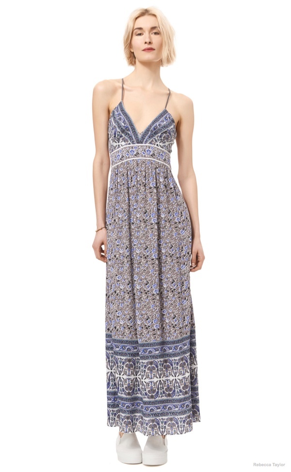 Indian Floral Maxi Dress available at Rebecca Taylor for $237.00