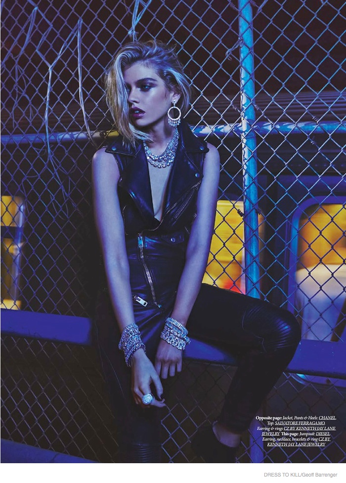 Stella Maxwell Wears Nighttime Fashions for Dress to Kill