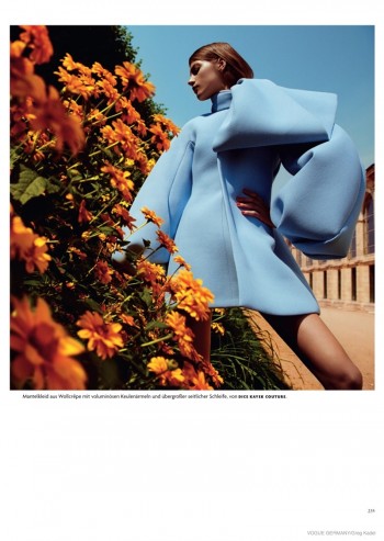 Valery Kaufman Wears Couture Looks for Vogue Germany by Greg Kadel Valery Kaufman Wears Couture Looks for Vogue Germany by Greg Kadel