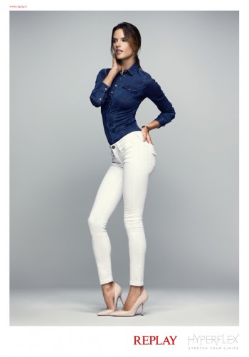 Alessandra Ambrosio Stars in Replay Denim Hyperflex 2014 Ad Alessandra Ambrosio Stars in Replay Denim Hyperflex 2014 Ad