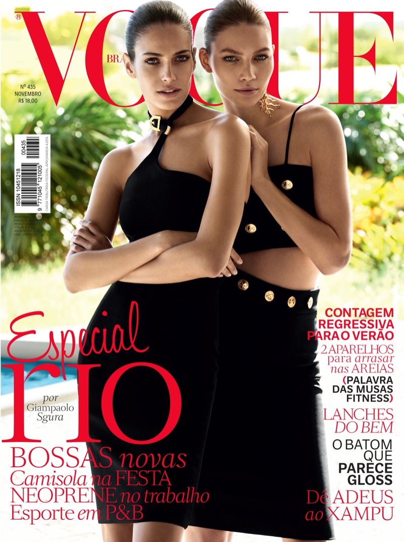 Aline Weber + Amanda Wellsh Cover Vogue Brazil November 2014