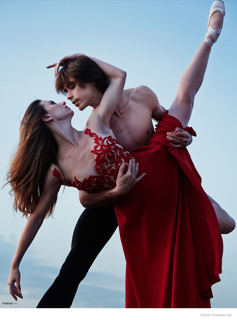 Ballet Dancers Anna & Artem Pose for Marian Sell in Vogue Russia Shoot