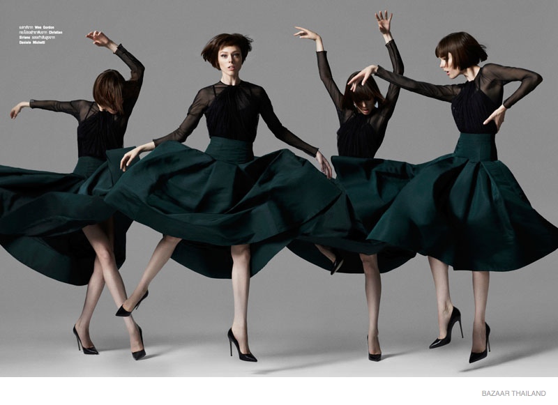 Coco Rocha is a Classic Beauty in Bazaar Thailand Feature