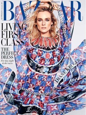 Diane Kruger Wows in Chanel for Harper's Bazaar Australia November 2014 Cover Diane Kruger Wows in Chanel for Harper's Bazaar Australia November 2014 Cover