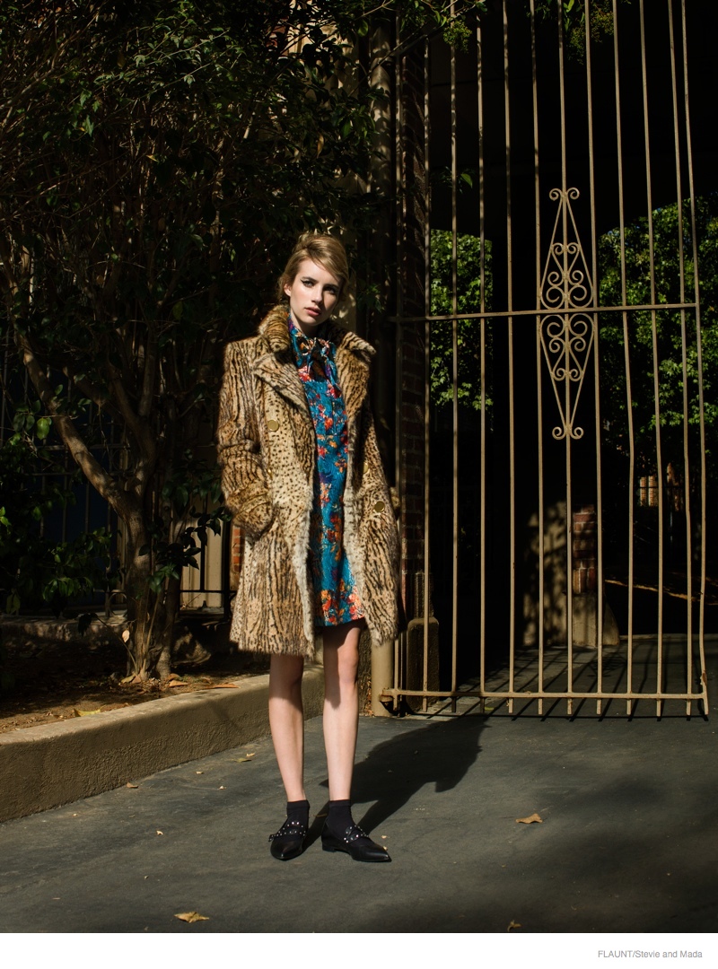 Emma Roberts Wears 60s Style for Flaunt by Stevie and Mada