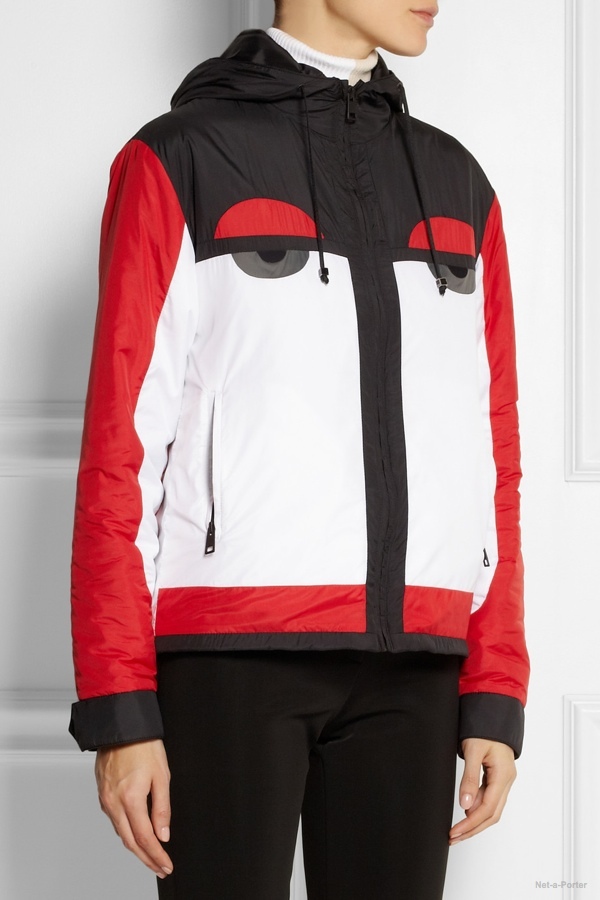 Fendi creatures hooded shell ski jacket available at Net-a-Porter for $1,450