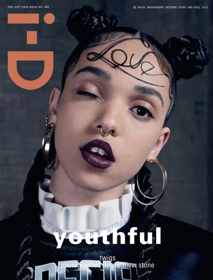 FKA Twigs landed her first major magazine cover for the pre-fall 2012 issue of i-D magazine. 