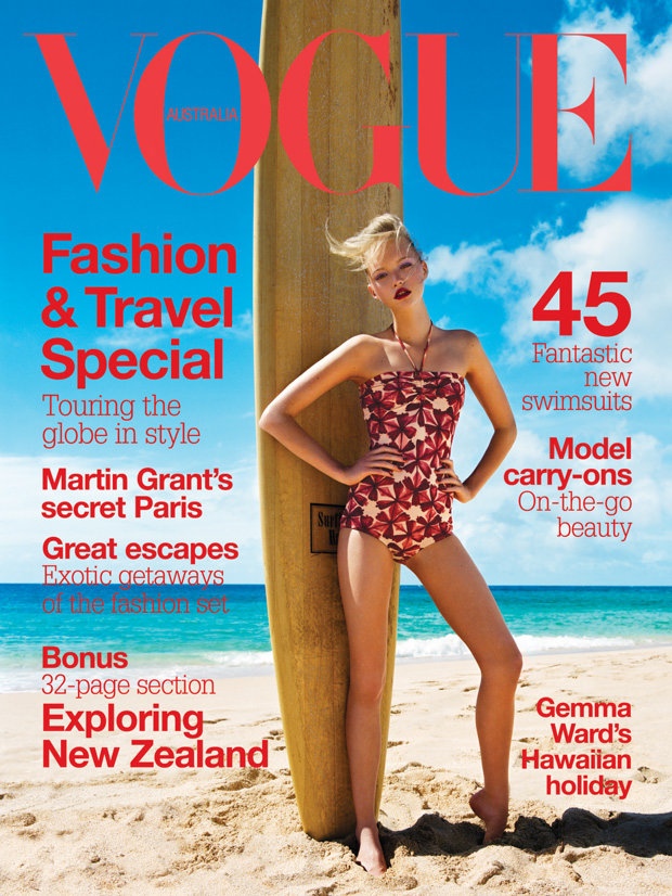 Gemma Ward on Vogue Australia November 2004 Cover