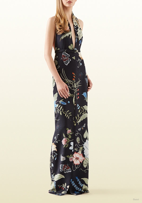 Gucci Flora Knight Print Gown