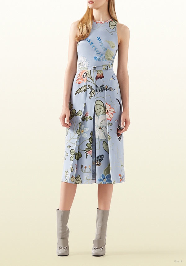 Gucci Flora Knight Print Dress