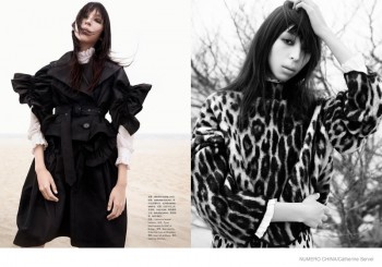 Issa Lish in Fall Layering for Numero China by Catherine Servel Issa Lish in Fall Layering for Numero China by Catherine Servel