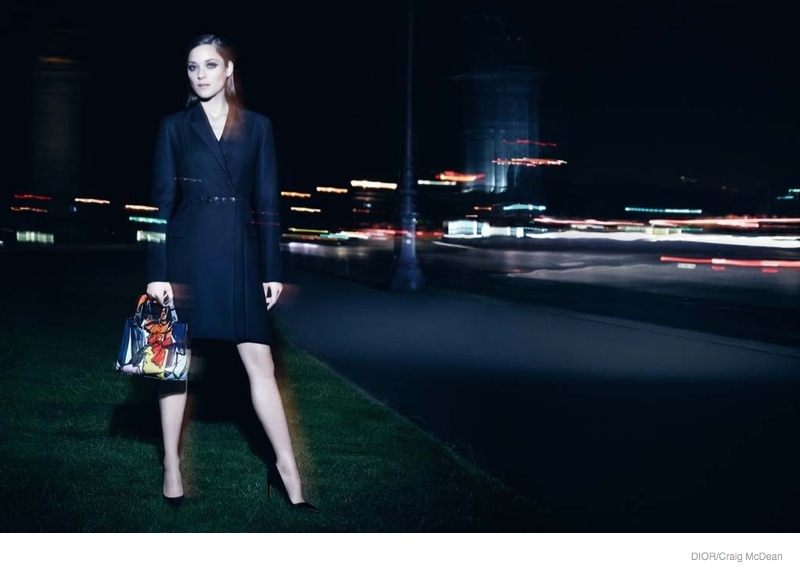 Marion Cotillard Poses at Night for New Lady Dior Campaign