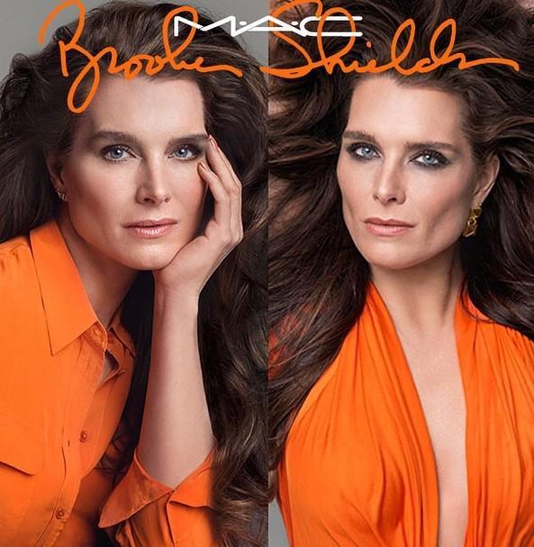 Brooke Shields for MAC Cosmetics Makeup Collaboration Visual. Photo: Inez & Vinoodh