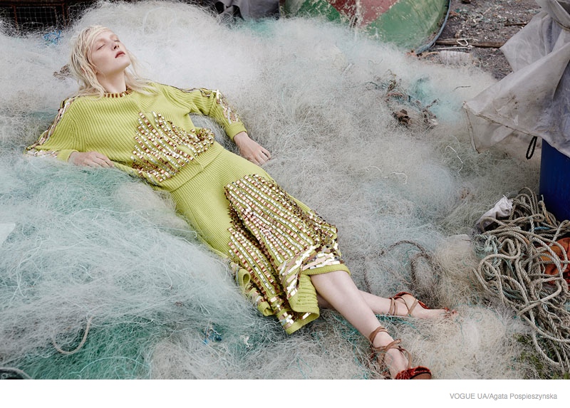 Industrial Style: Maja Salamon by Agata Pospieszynska for Vogue Ukraine ...
