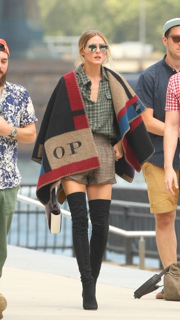 Celebs Love: Burberry's Blanket Poncho Celebs Love: Burberry's Blanket Poncho