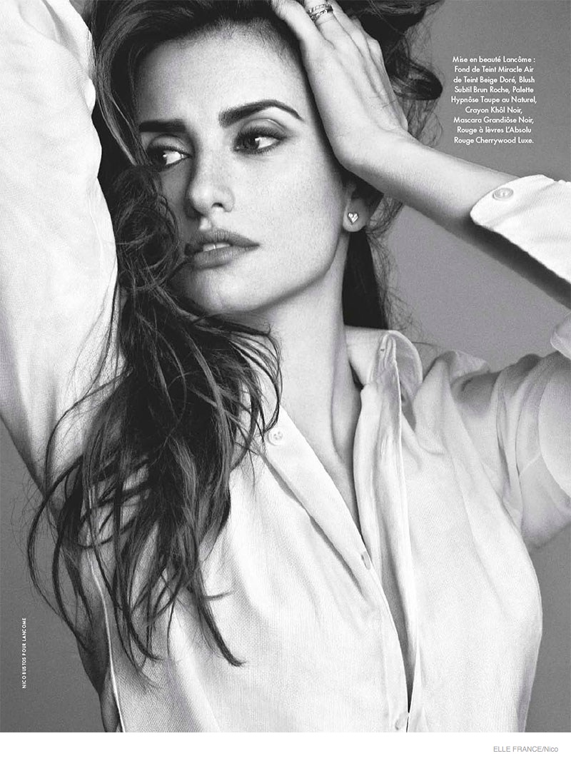 Penelope Cruz Shows Off Lancôme Beauty in Elle France Feature