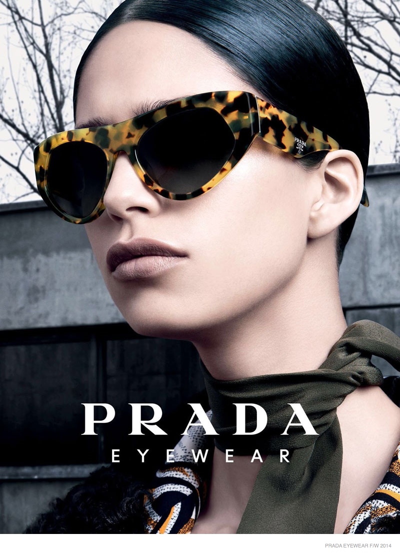 Prada Releases Fall 2014 Eyewear Campaign with Mica Arganaraz