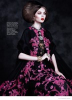 Puck Loomans is Like Royalty for Elle Vietnam by Stockton Johnson