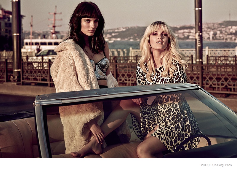 Say Lou Lou Pose in H&M Fashion for Sergi Pons Shoot in Vogue UK