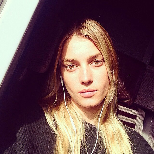 Sigrid Agren takes an image before a flight