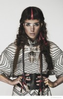 Nuria Nieva in Tribal Chic Fashion for Elle Romania by Jesus Alonso Nuria Nieva in Tribal Chic Fashion for Elle Romania by Jesus Alonso