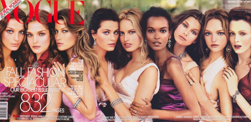 Vogue US Supermodel Cover September 2004 