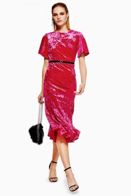 Topshop's Black Friday Deals Start Now Topshop Velvet Belted Midi Dress $45 (previously $75)