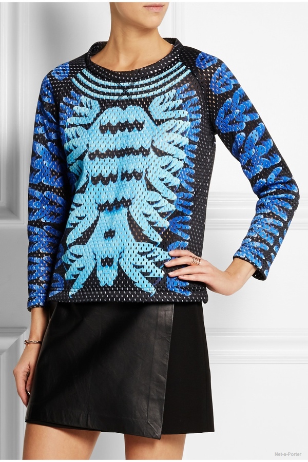 adidas Originals Mary Katrantzou Monster Marathon mesh sweatshirt available at Net-a-Porter for $200